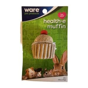 Ware Health-E Treat Muffin For Rabbits Hamsters And Other Small Animals Fun Chew